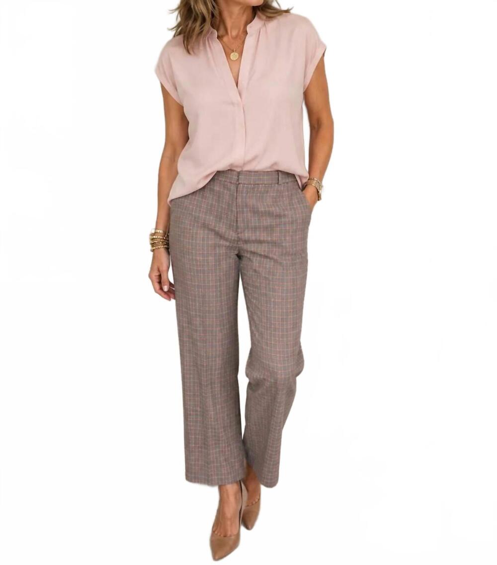 NEW WE-AR4 lexington straight leg pant in plaid